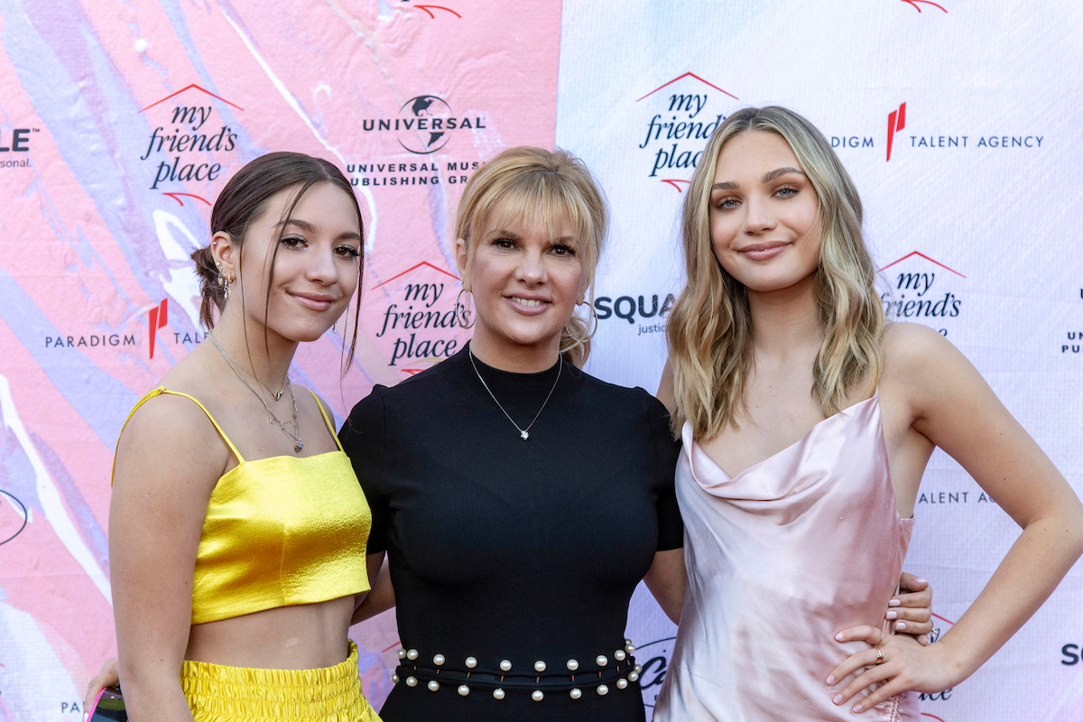 Kenzie Ziegler, Melissa Gisoni, and Maddie Ziegler at Ending Youth Homelessness: A Benefit for My Friend's Place in 2019