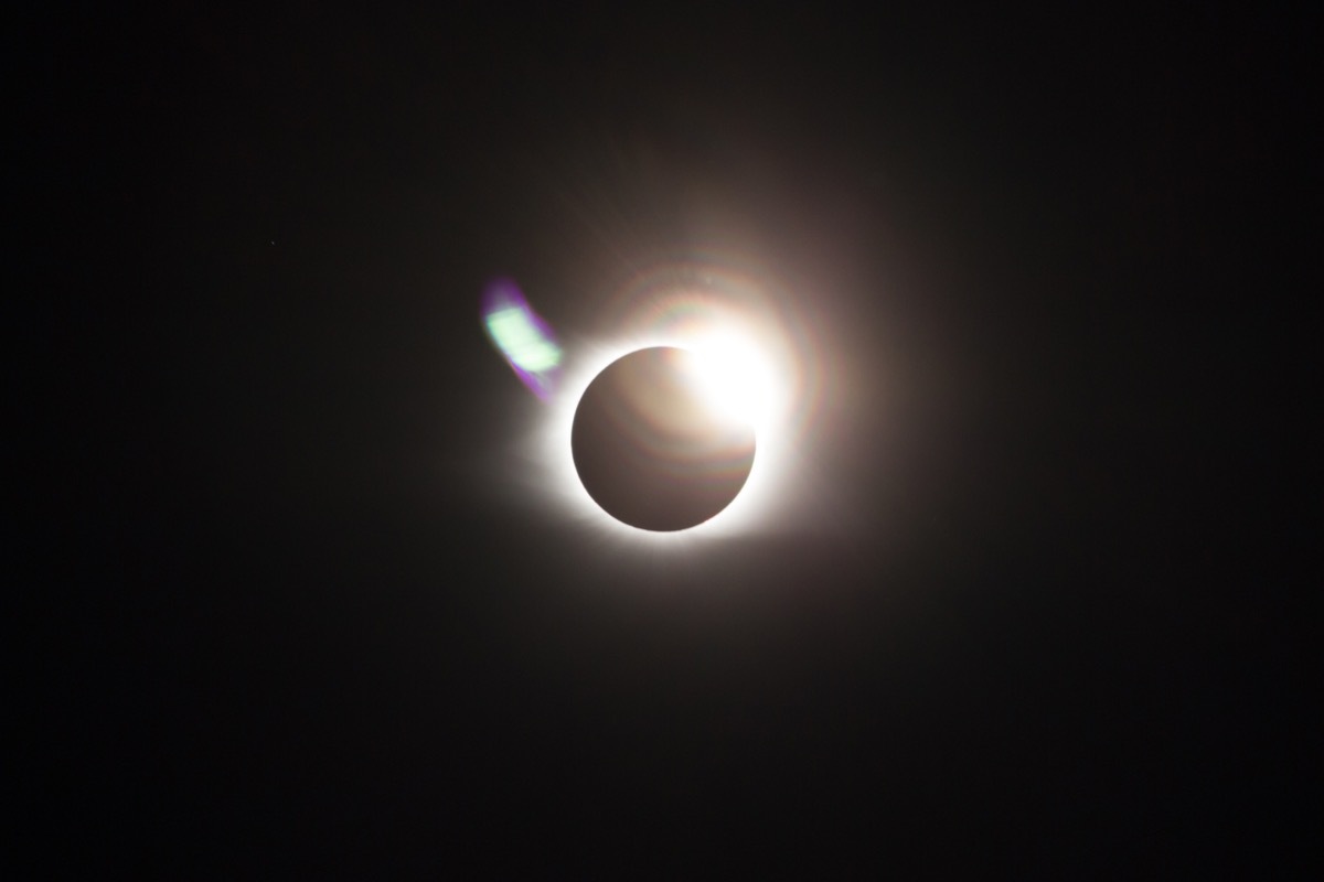 solar eclipse at totality