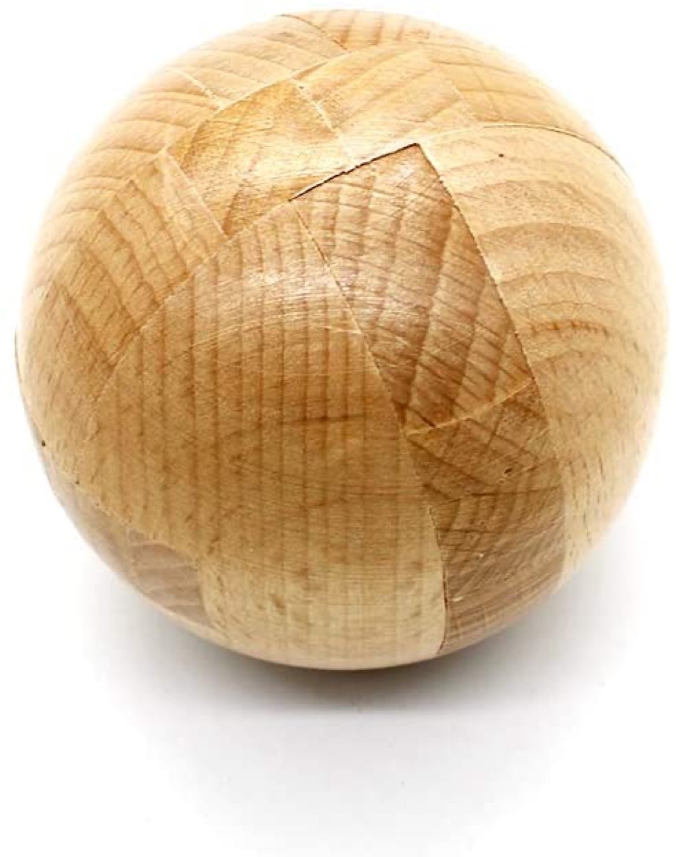 wooden puzzle ball toy