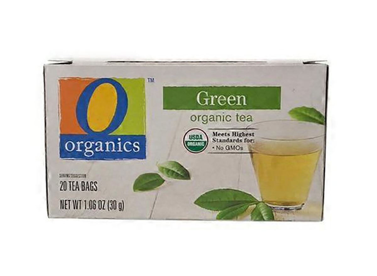 box of o organics green tea