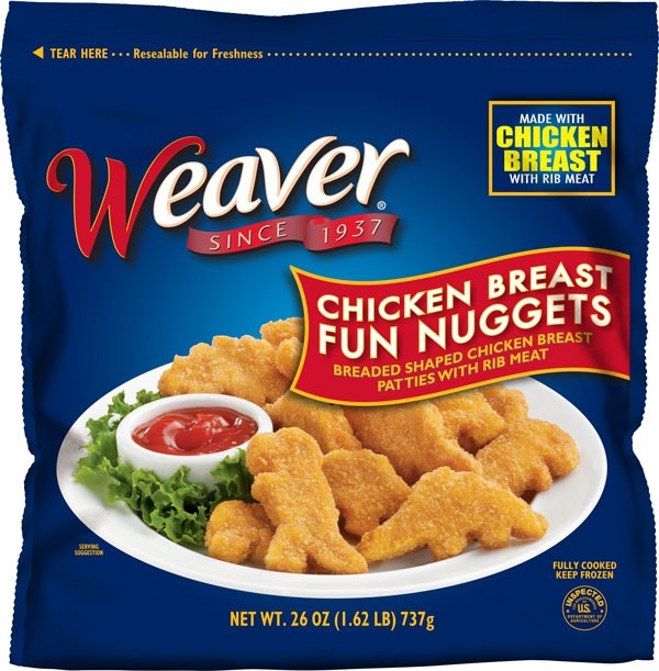 Weaver Chicken Breast Fun Nuggets