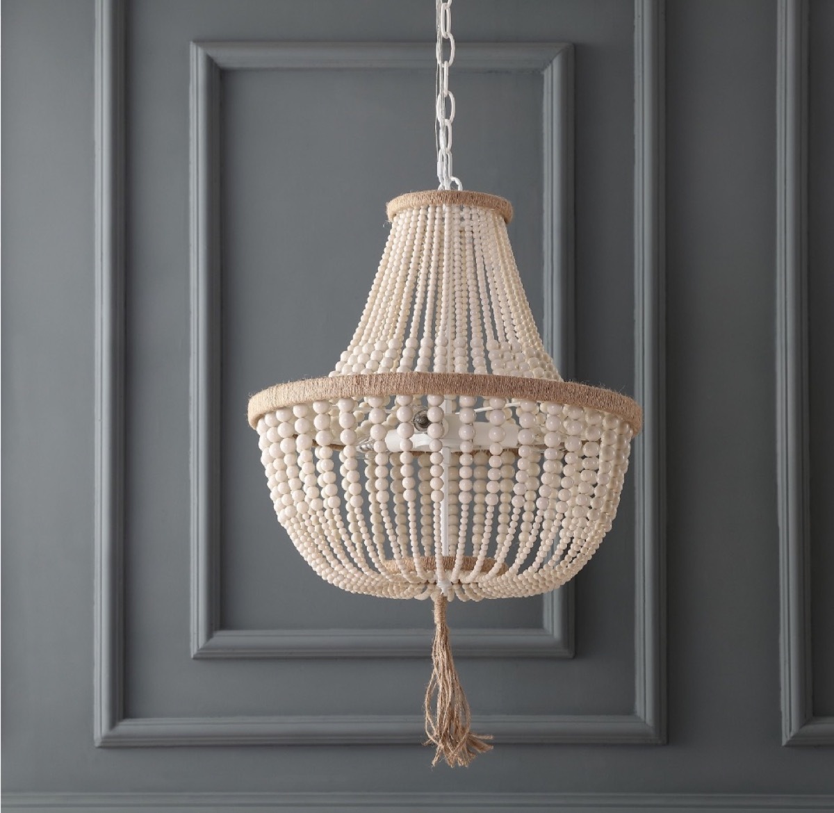 beaded pendant lamp