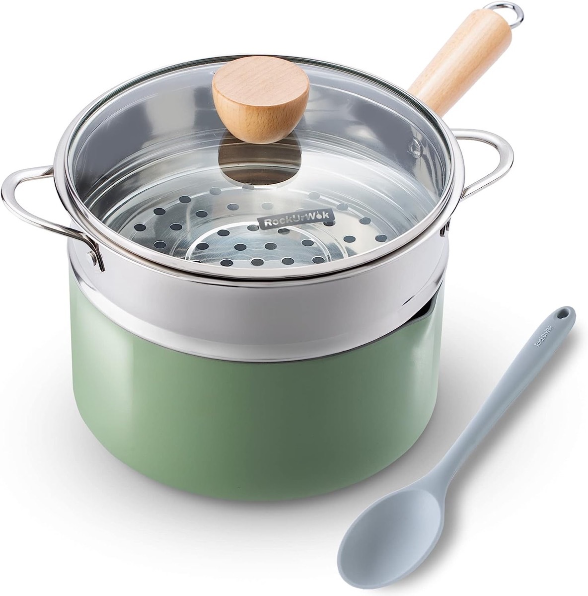 Product photo for the Rockurwok Nonstick Saucepan on Amazon