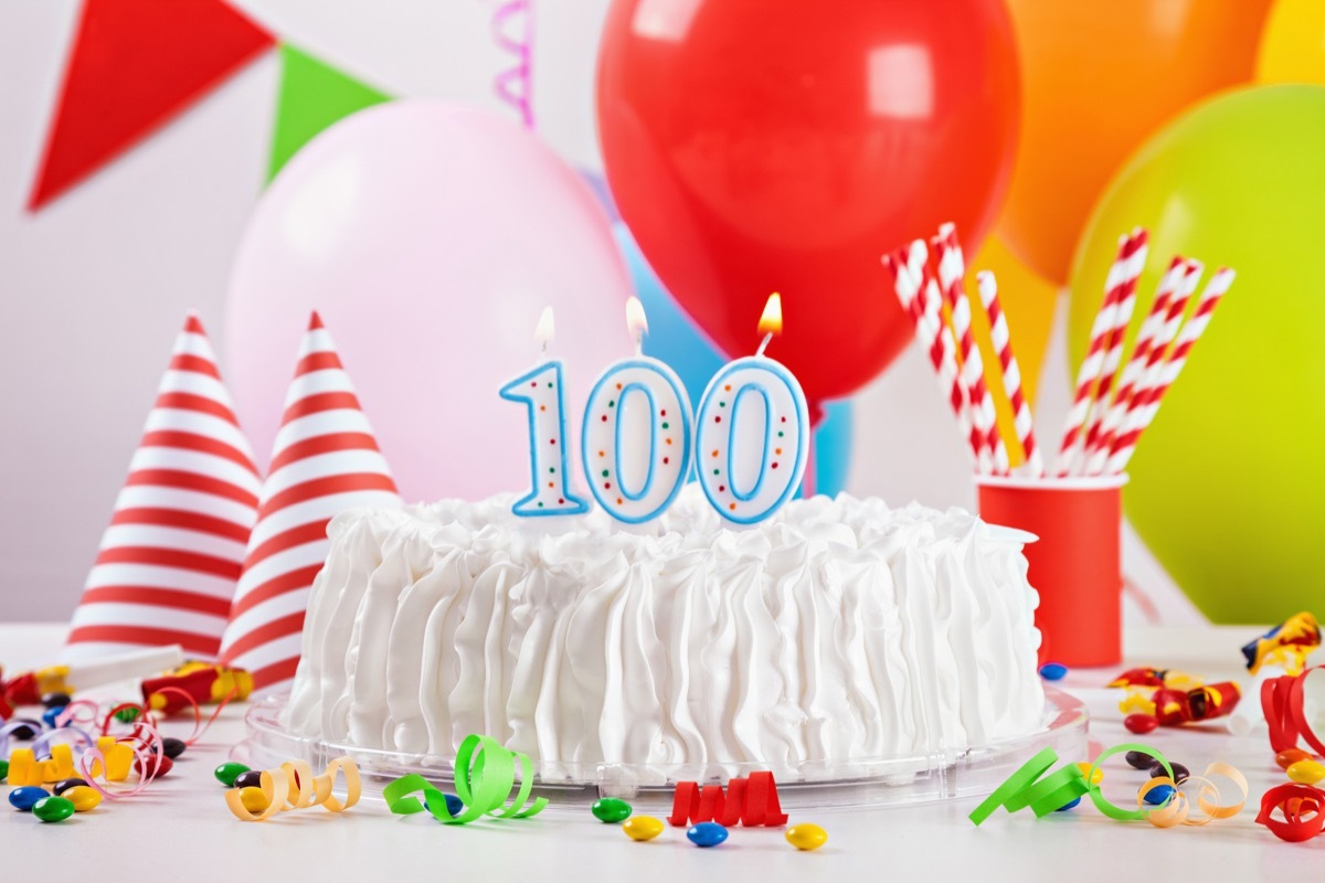 100th birthday cake