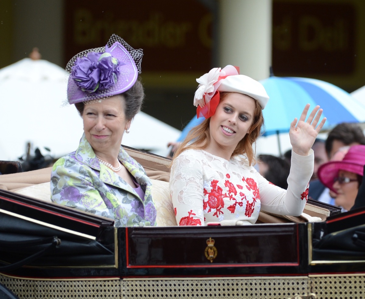 princes anne and princess beatrice attend ladies night