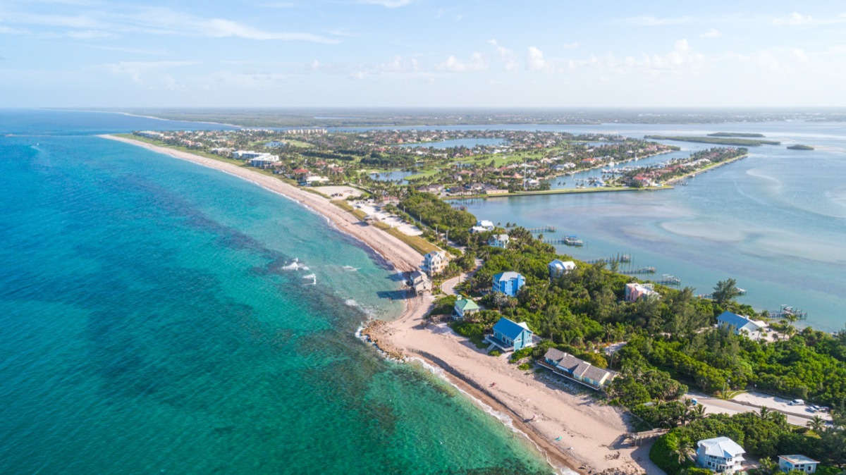 aerial view of stuart, florida