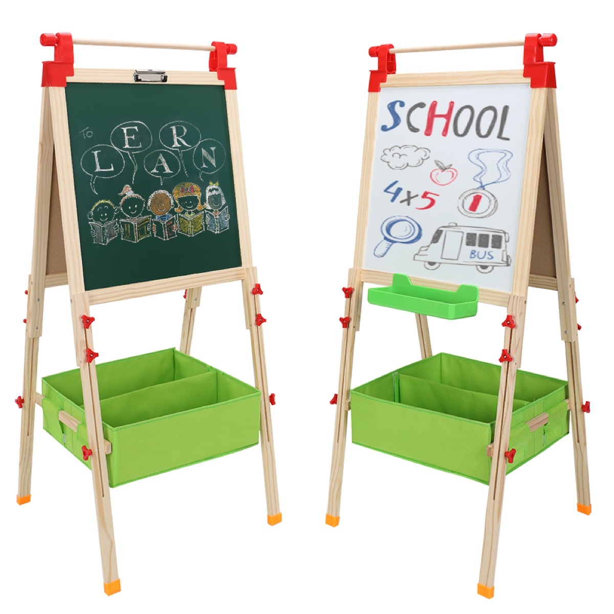 Double sided school easel