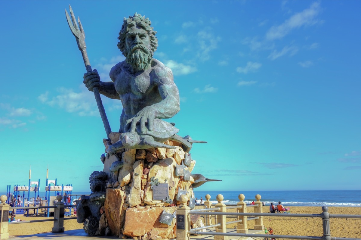 king neptune statue virginia beach virginia famous state statues