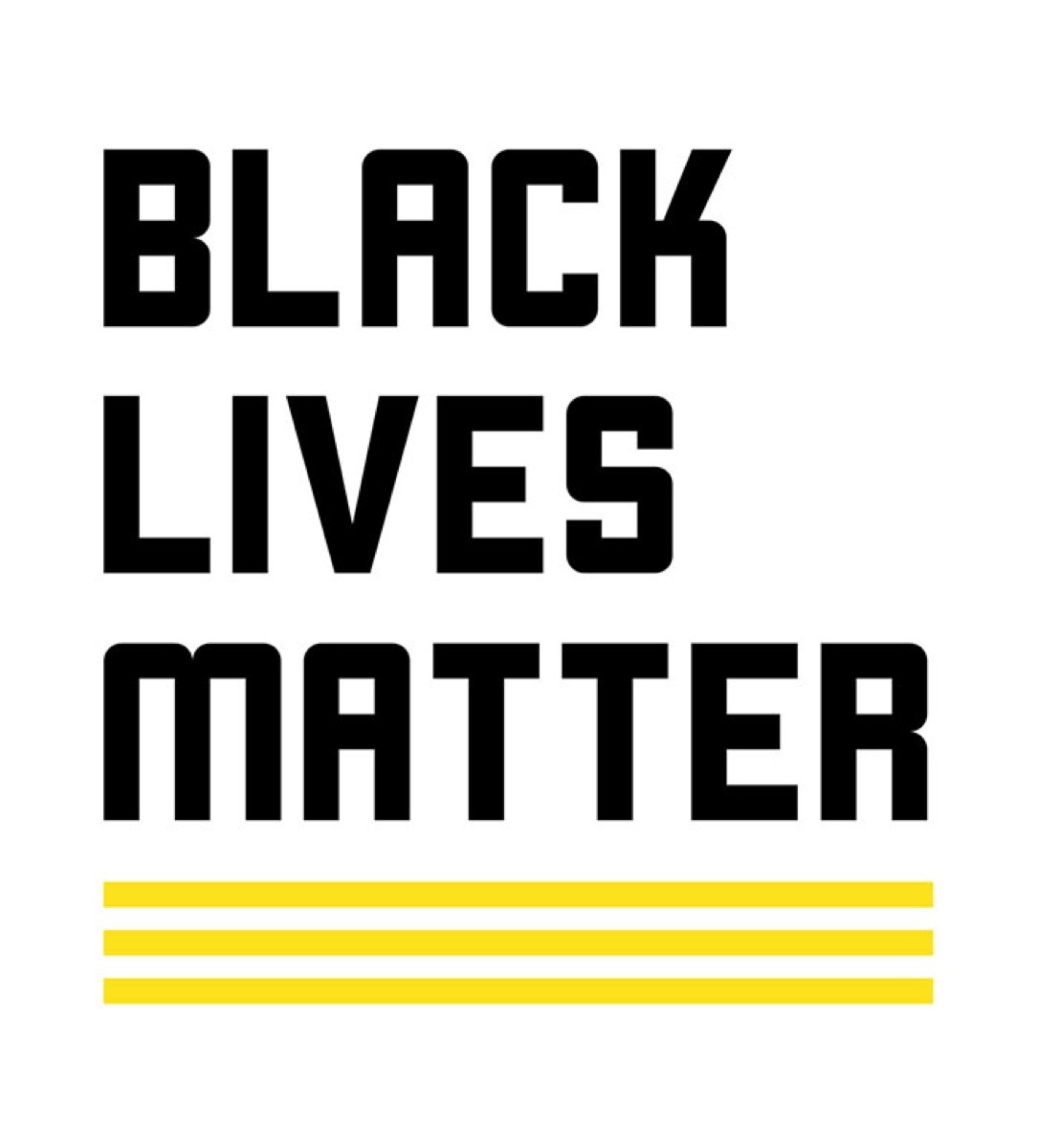 BLM Logo, black and yellow