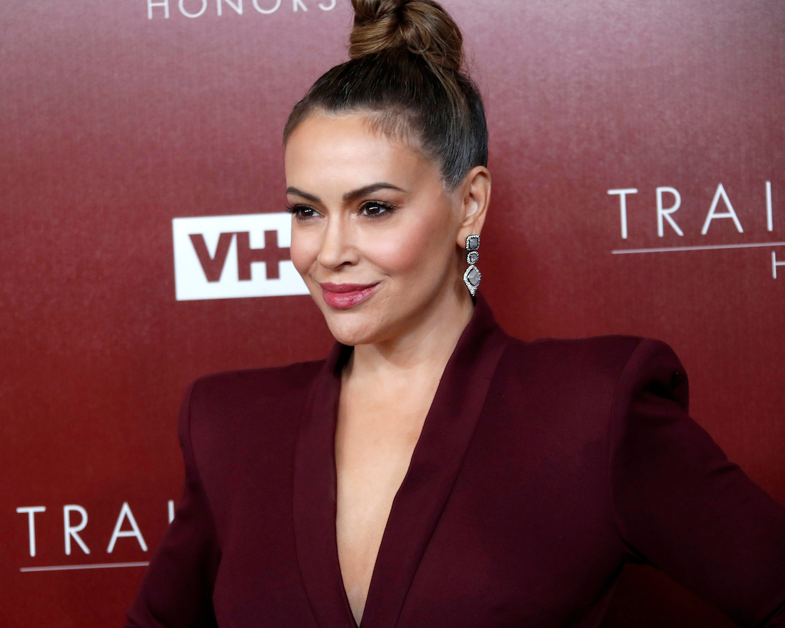 Alyssa Milano at VH1 Trailblazer Honors in 2019