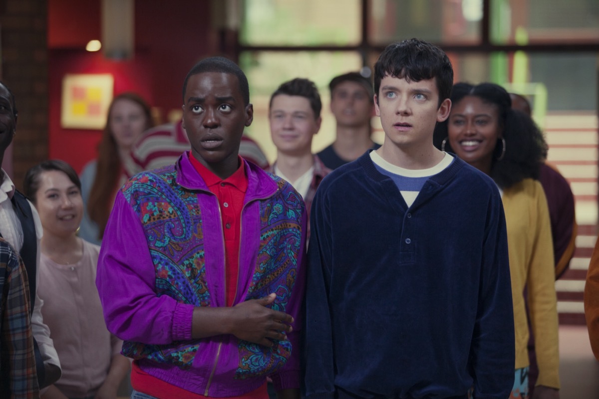 Ncuti Gatwa and Asa Butterfield in Sex Education