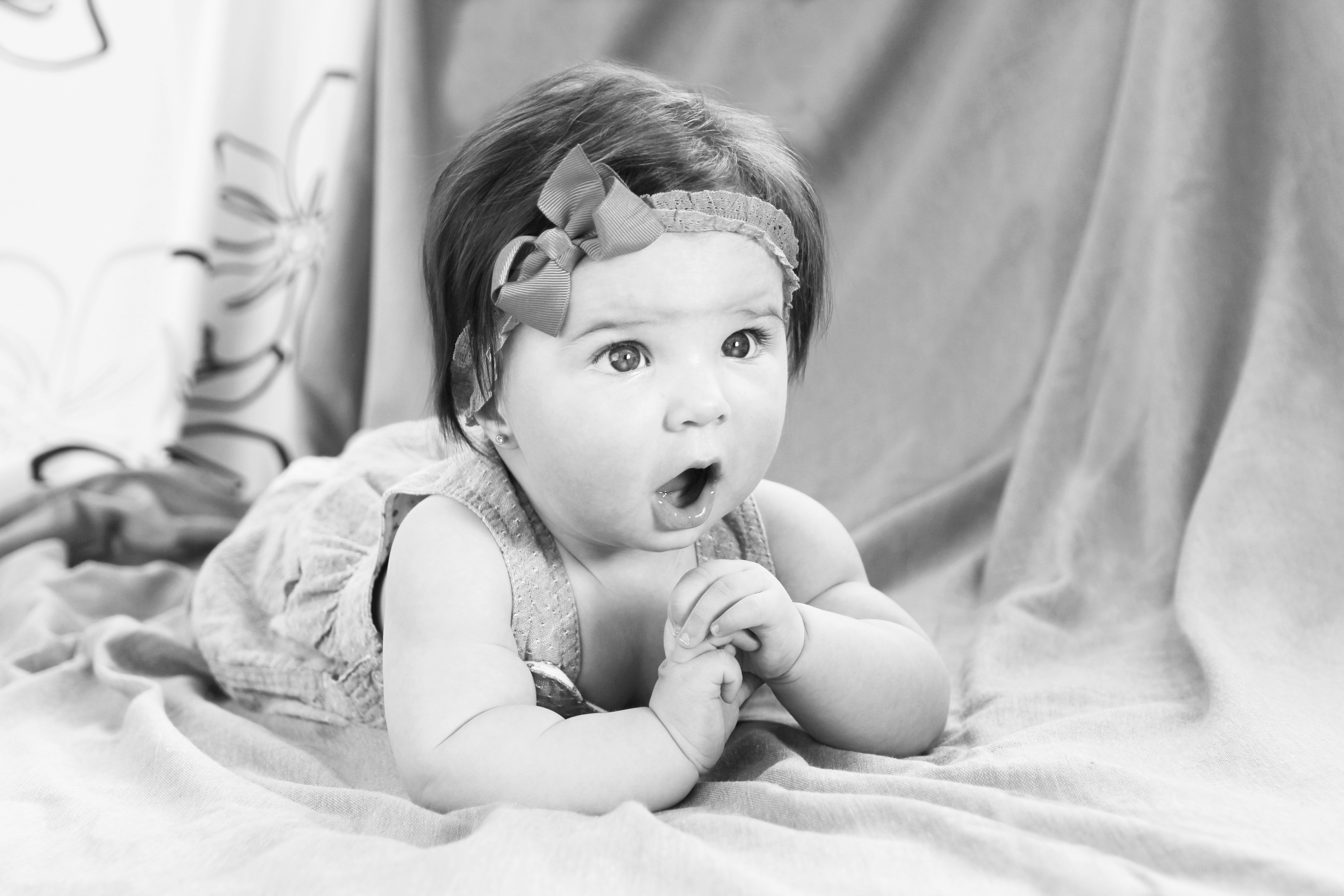 vintage photo of a baby girl