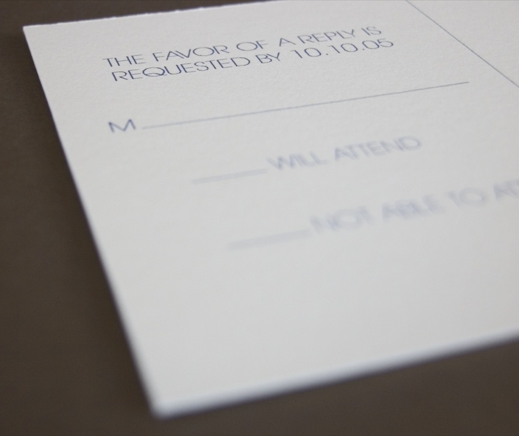 RSVP card etiquette rules