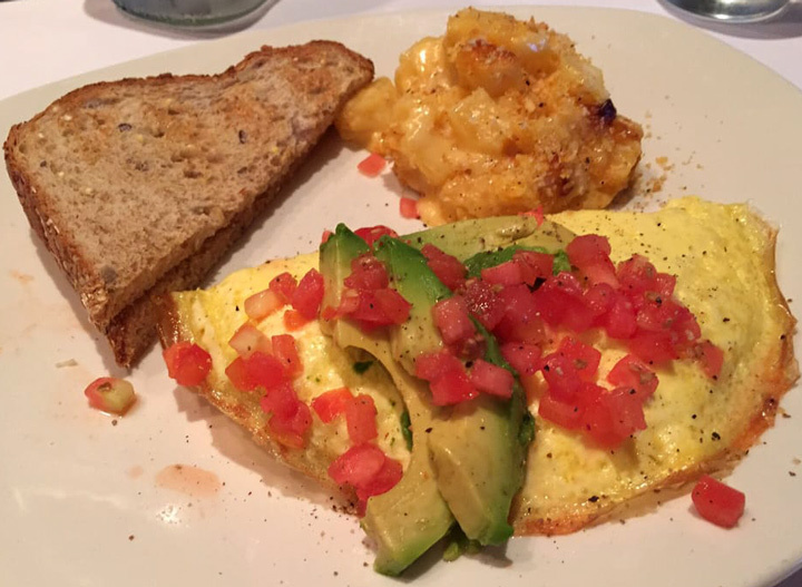 Bonefish grill california omelet and toast