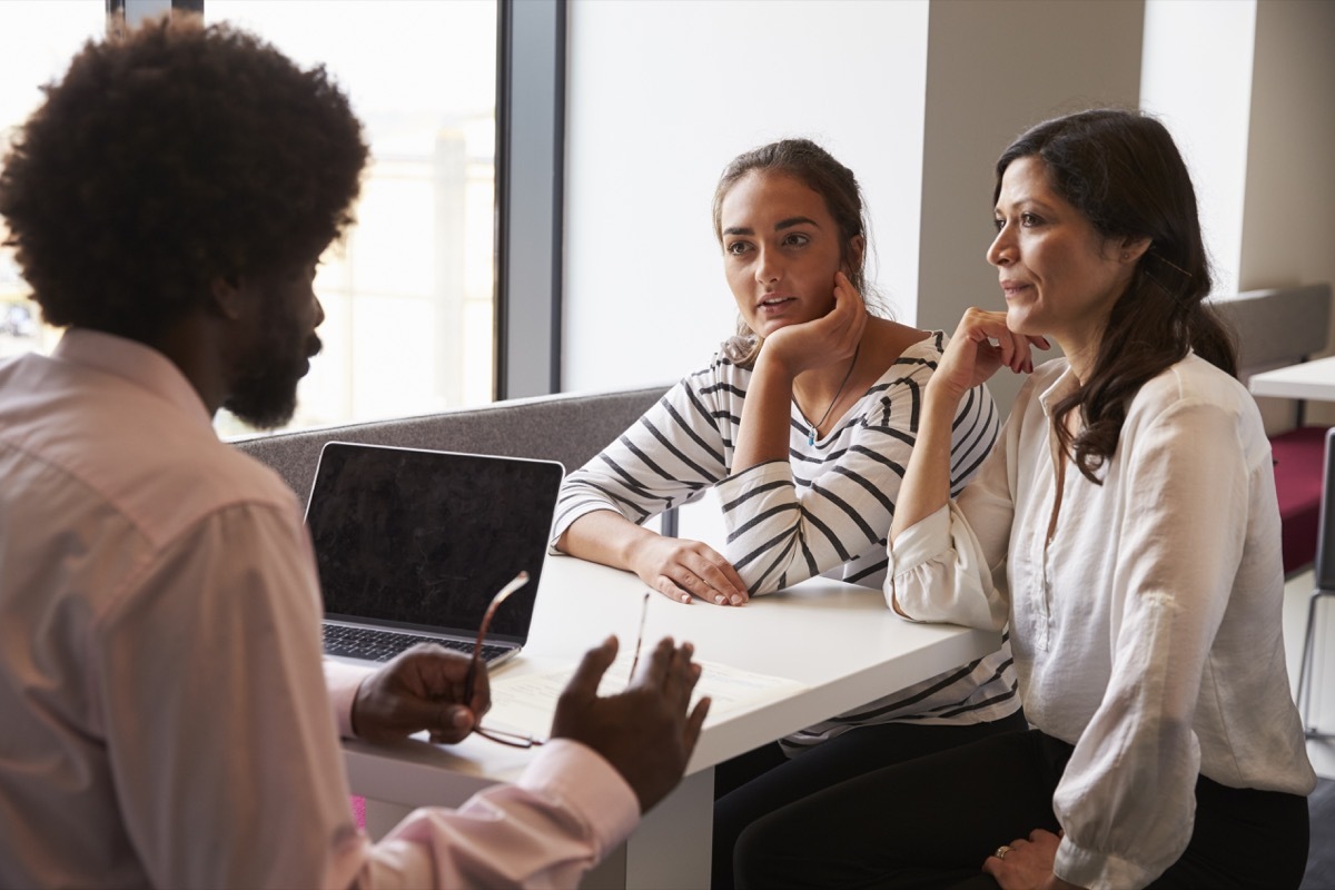 teacher meeting with parent and student lies teachers tell parents