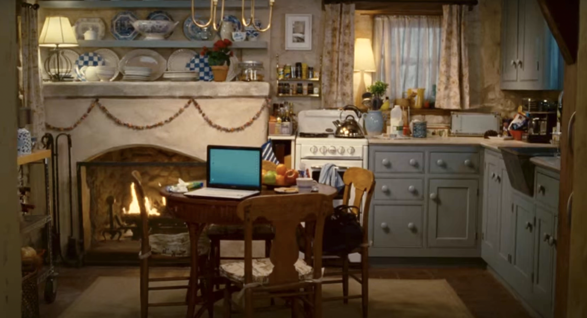 The character Iris' country kitchen in the movie 