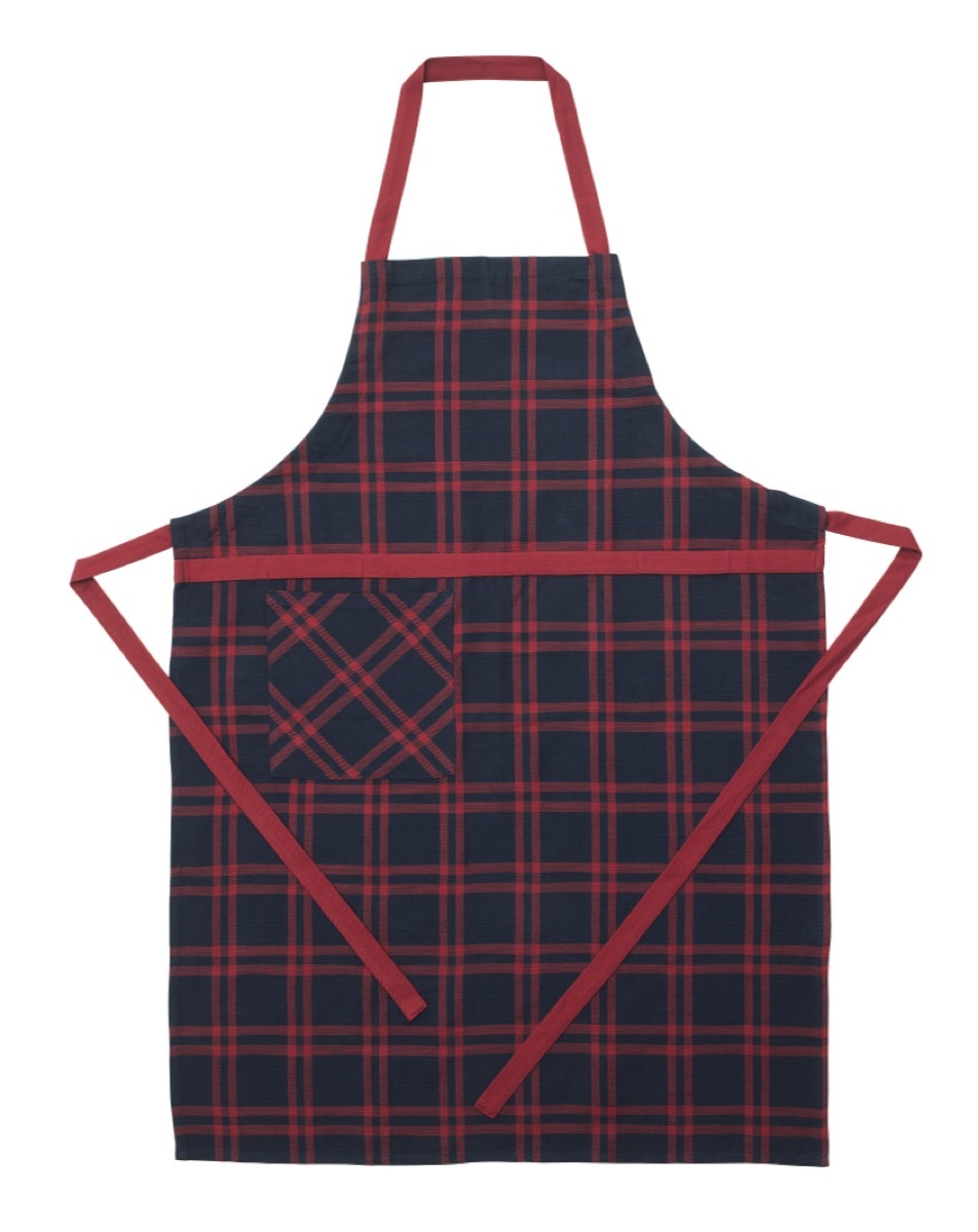 plaid apron