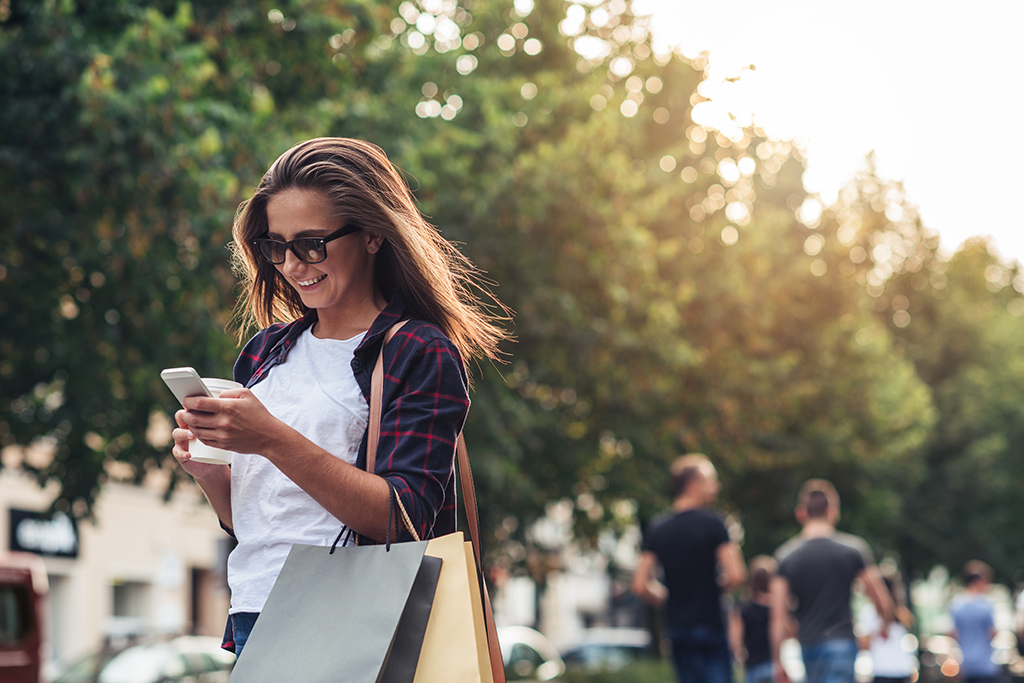 Woman shopping