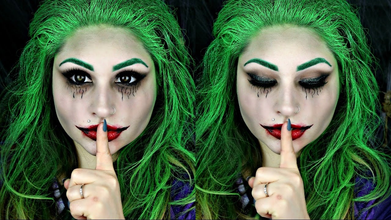 The Joker  |  11 Creepy and Cool Halloween Makeup Ideas to Try This Year |  HerBeauty