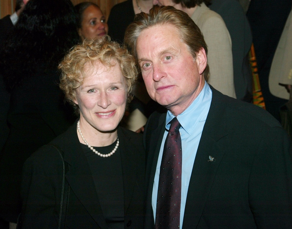 Glenn Close and Michael Douglas in 2003