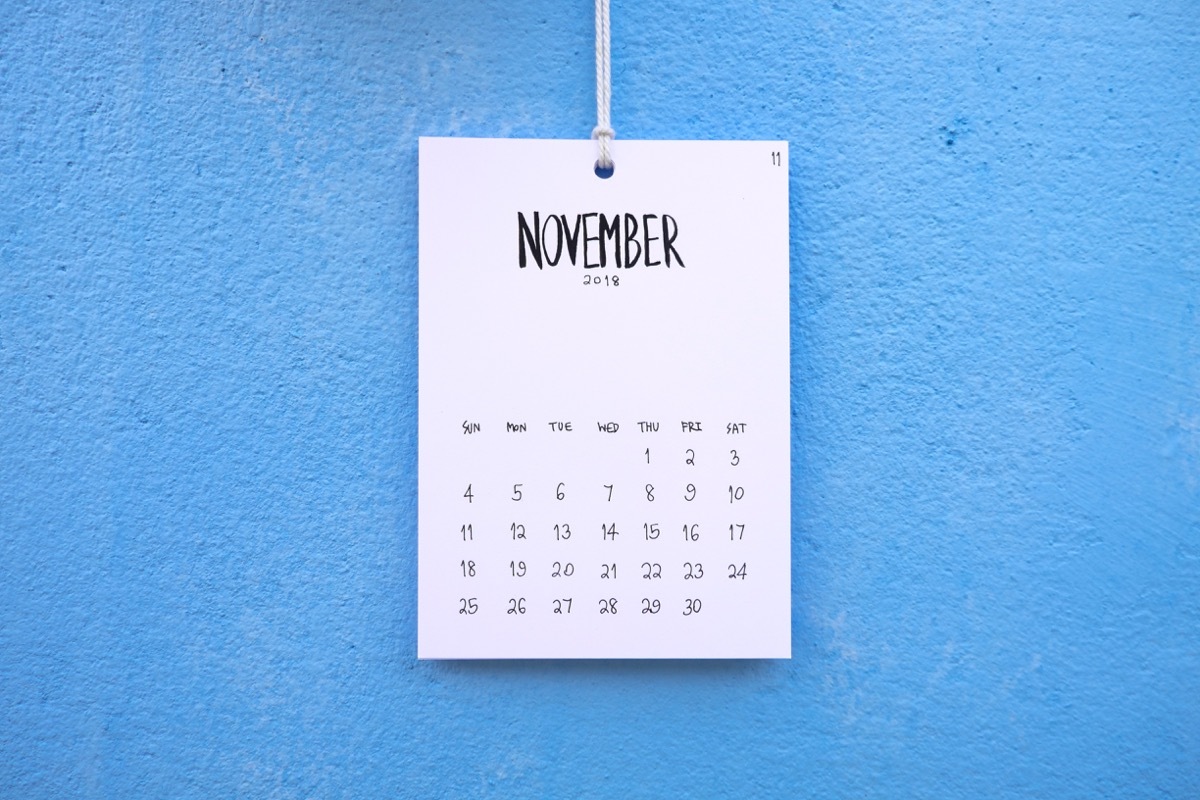 calendar November