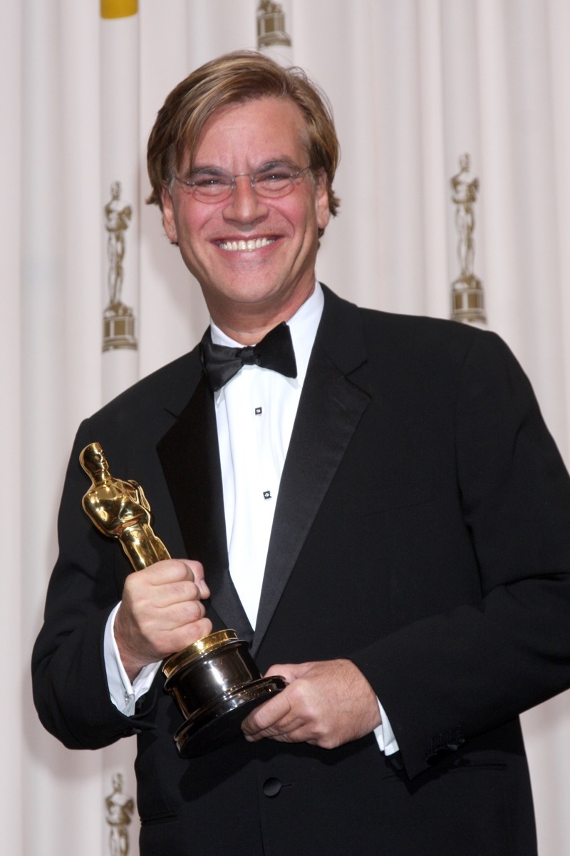 aaron sorkin holding oscar