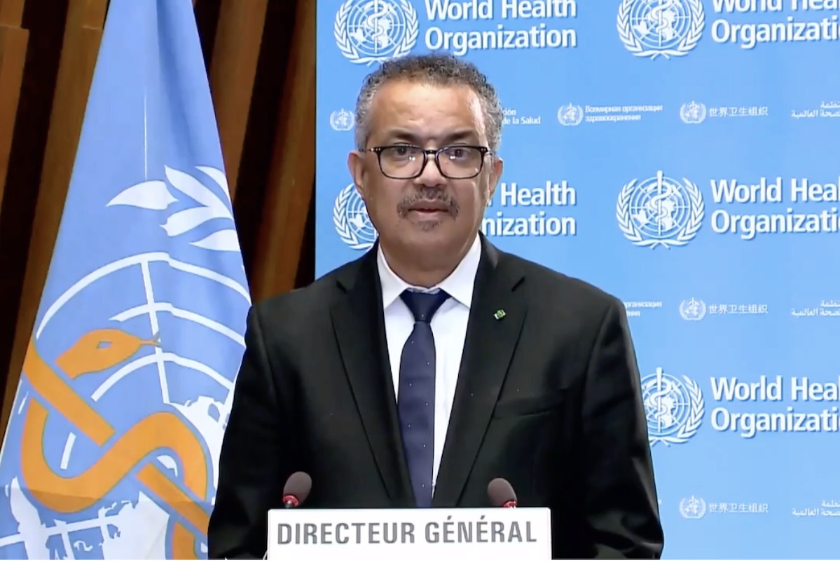 Tedros Adhanom Ghebreyesus, the WHO director-general,