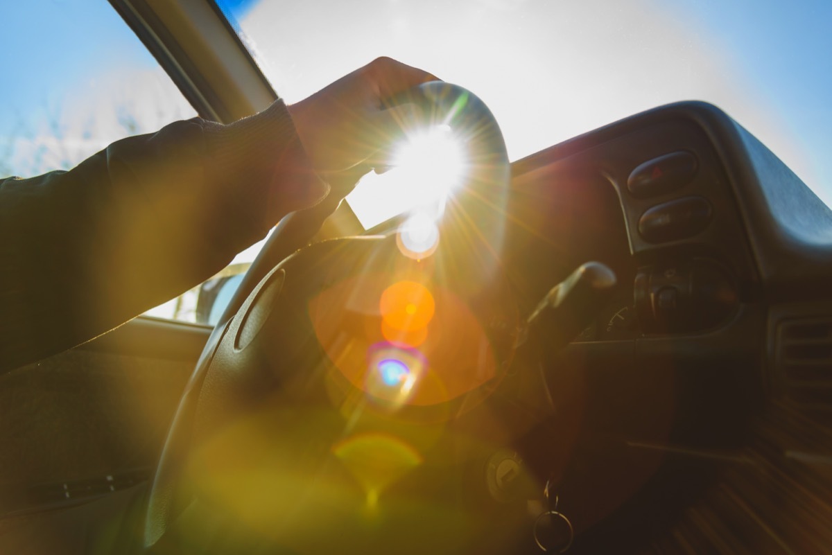 sun glare driving