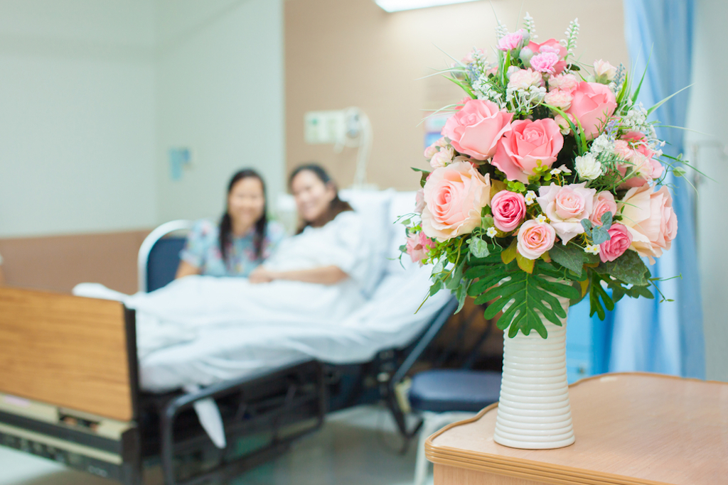 flowers in hospital