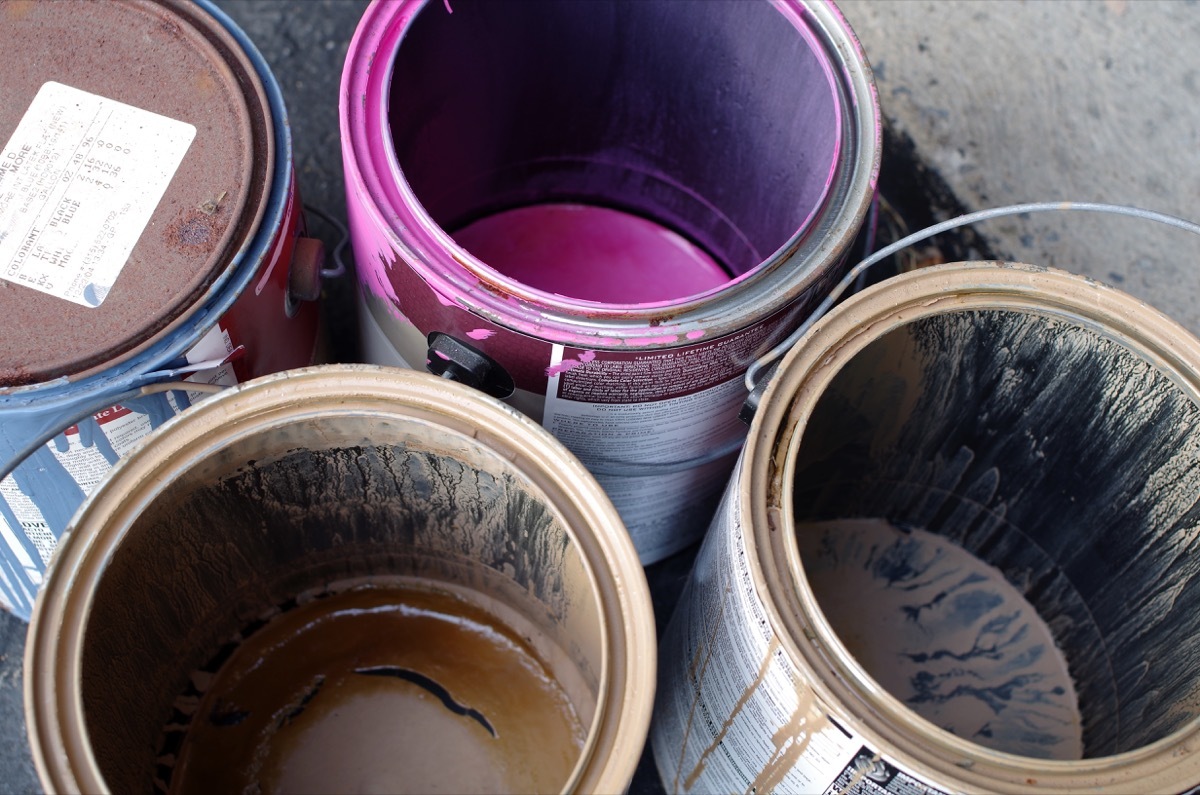 Old Cans of Paint things no woman over 50 should own