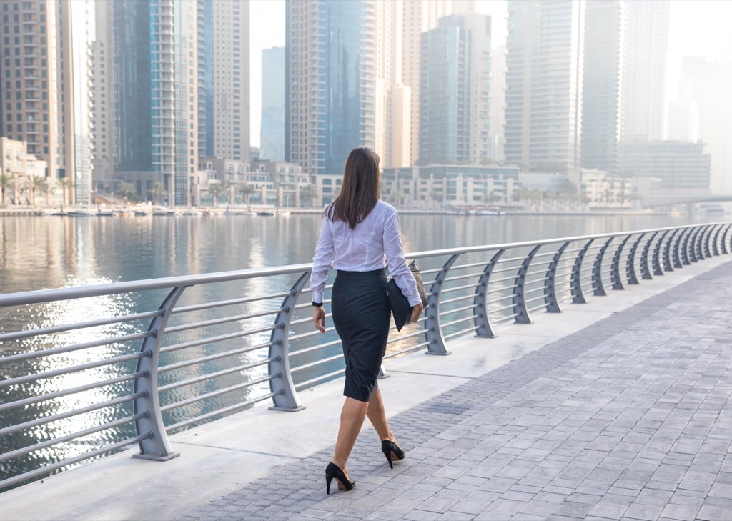 woman wearing business clothes ways to get a promotion after 40