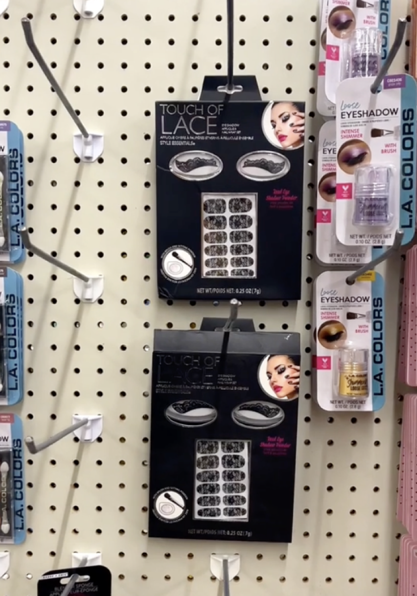 Lace Eyeshadow Applique Dollar Tree