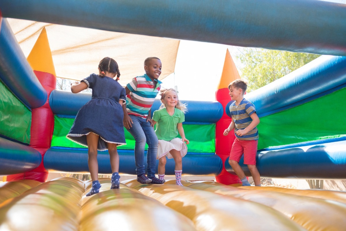 Kids in a bounce castle health hazards kids