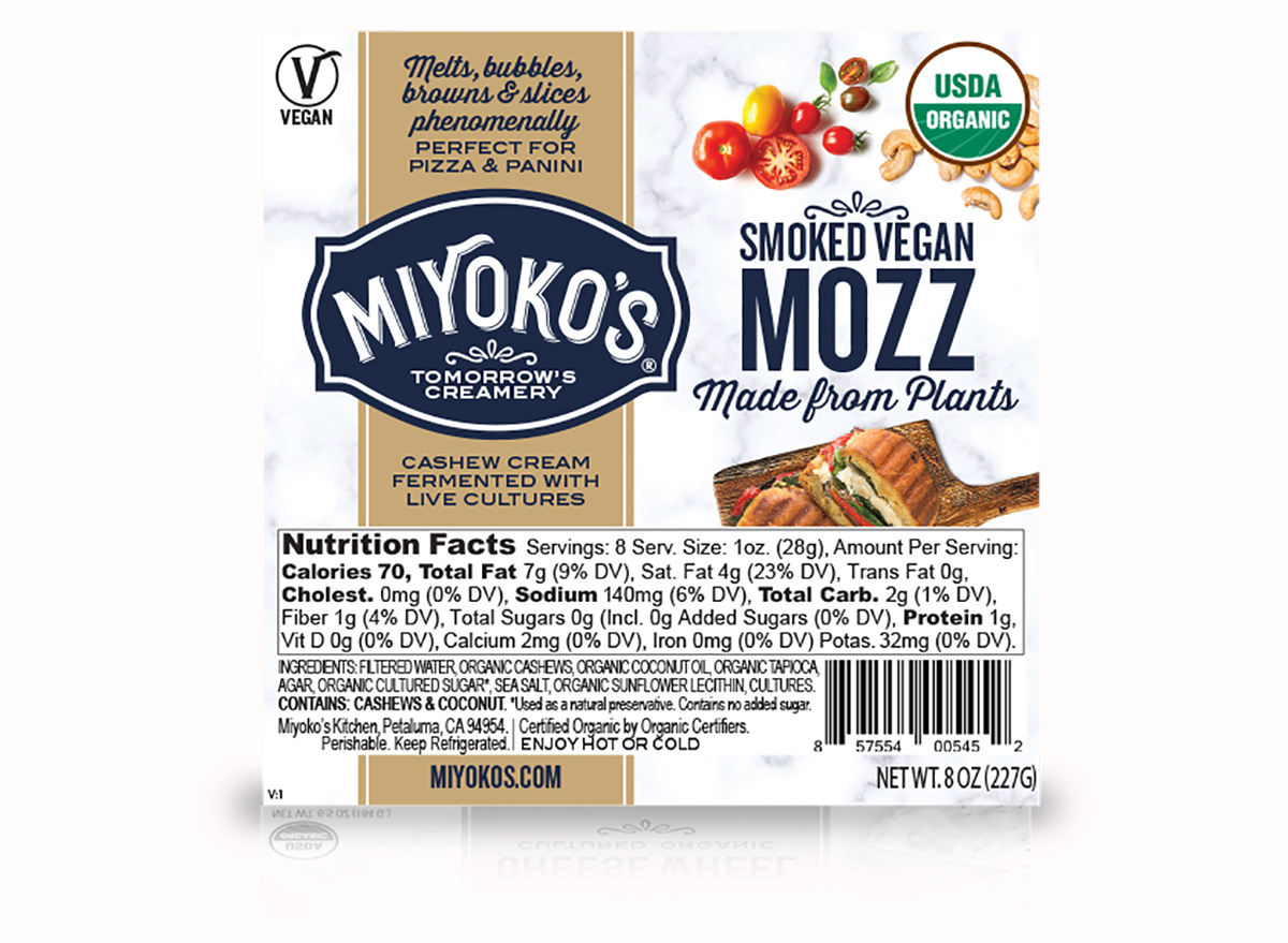 miyoko's smoked vegan mozzarella