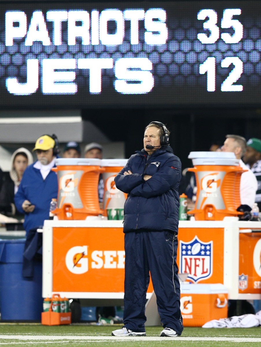 Patriots head coach Bill Belichick