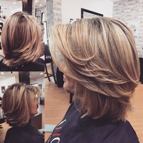 Super modern layered bob | Short Hairstyles For Women Over 50 | Her Beauty