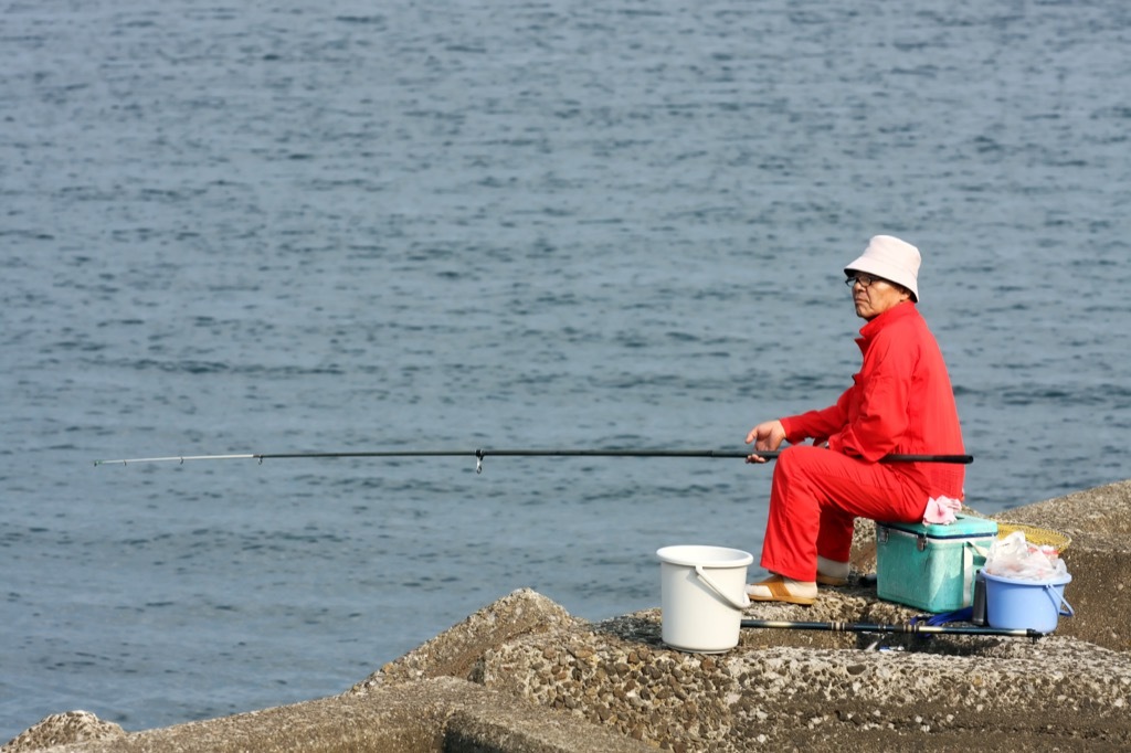 old man fishing ikigai