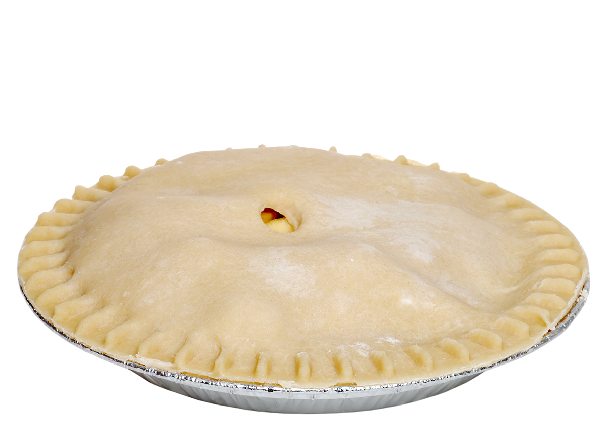 uncooked apple pie