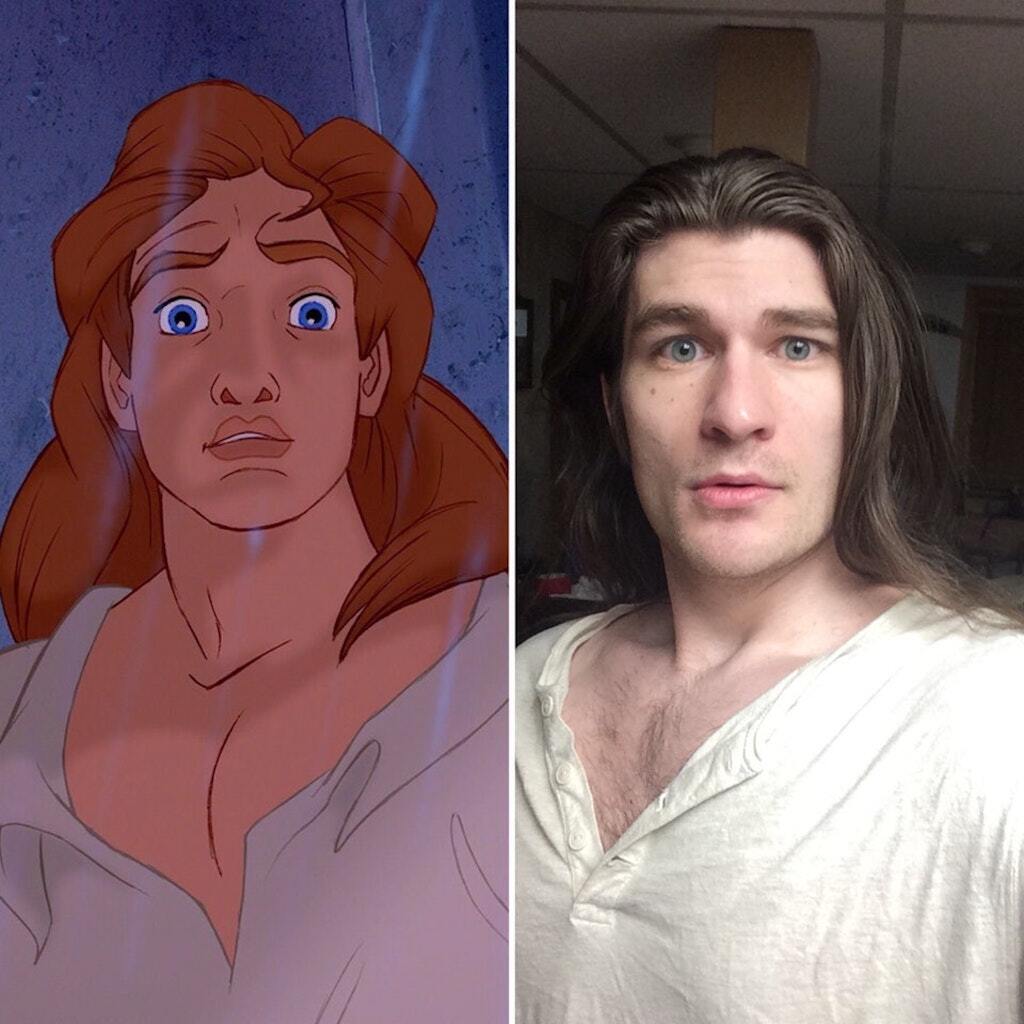 Jeffrey Kendall IRL Disney Prince amazing transformation