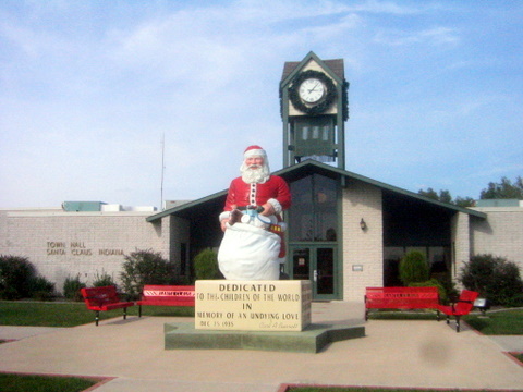 Santa Claus, Indiana Christmas towns in America