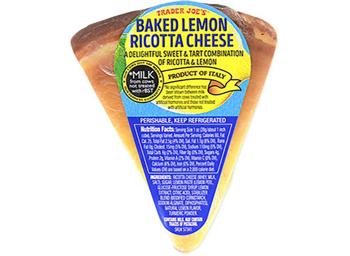 trader joe's baked lemon ricotta wedge