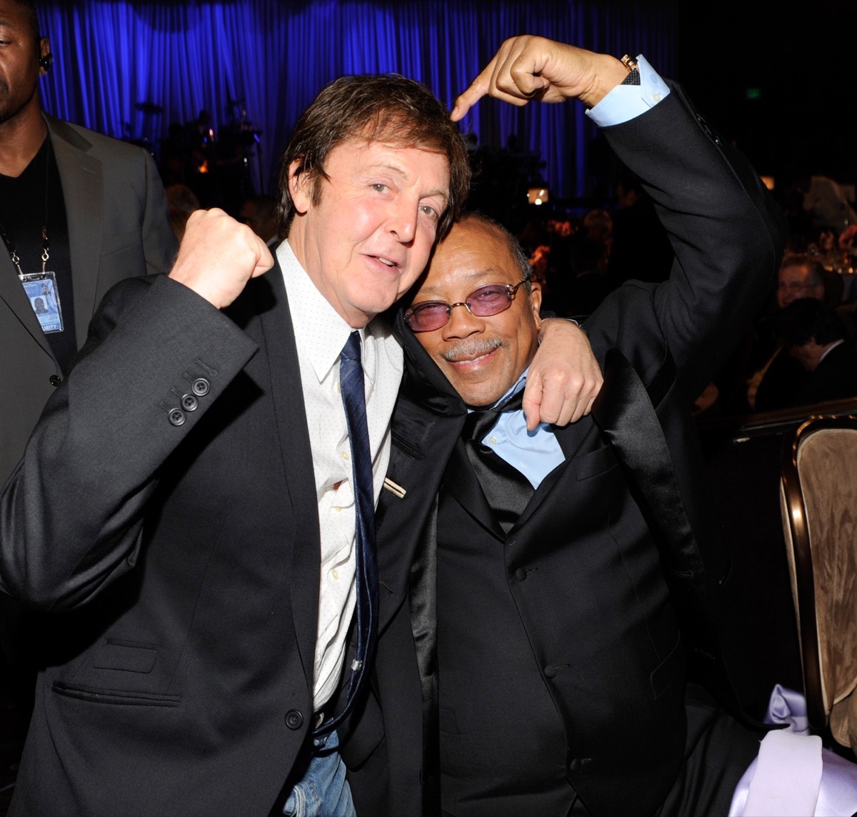 Quincy Jones and Paul McCartney in 2009