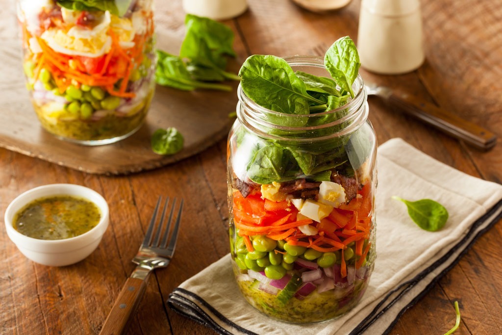 Mason jar salad