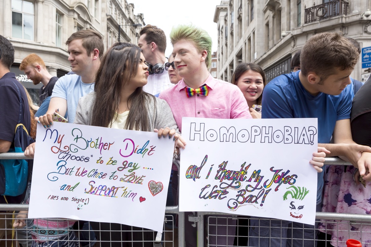 brother and sister at london pride parade photos from pride celebrations