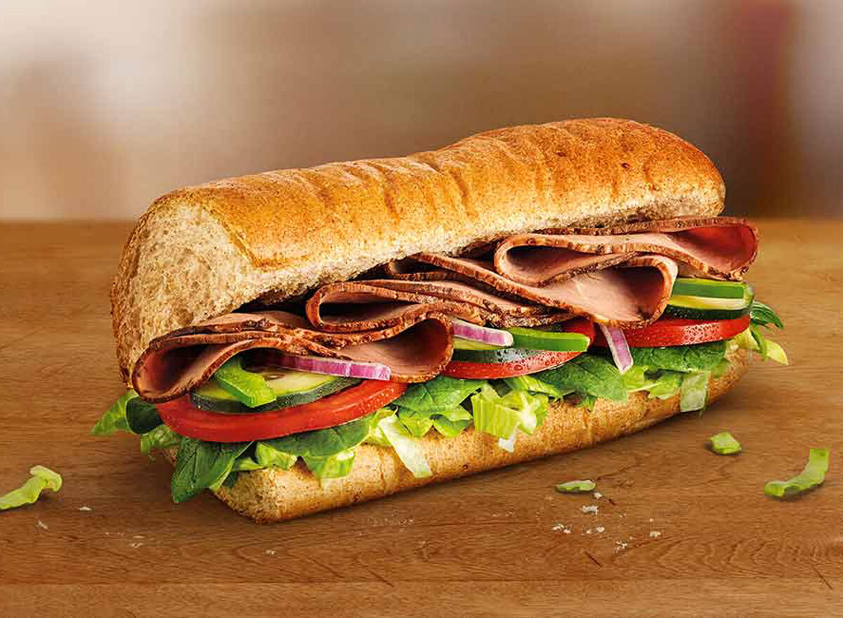 Subway roast beef sub