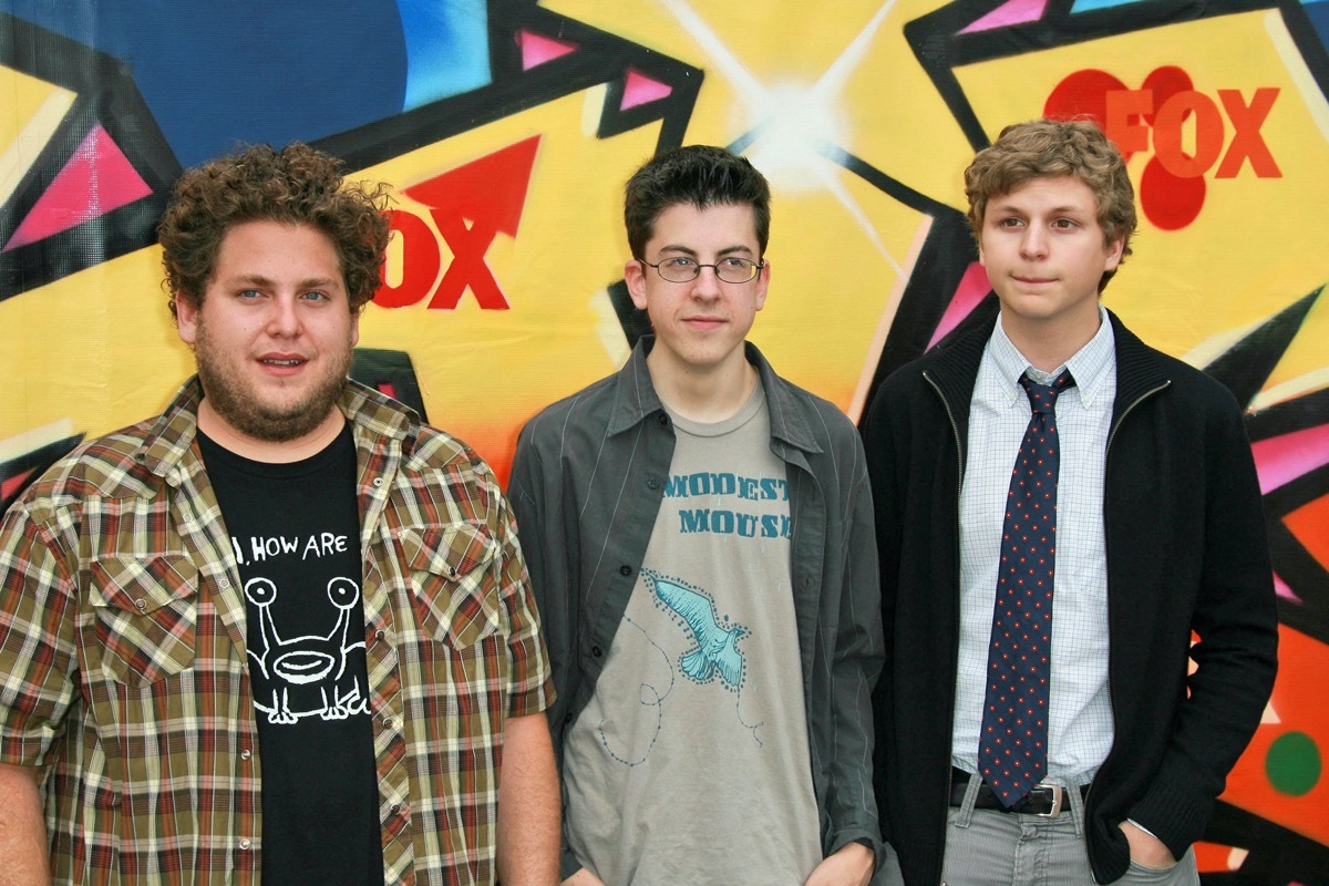 Jonah Hill, Christopher Mintz-Plasse and Michael Cera in 2007