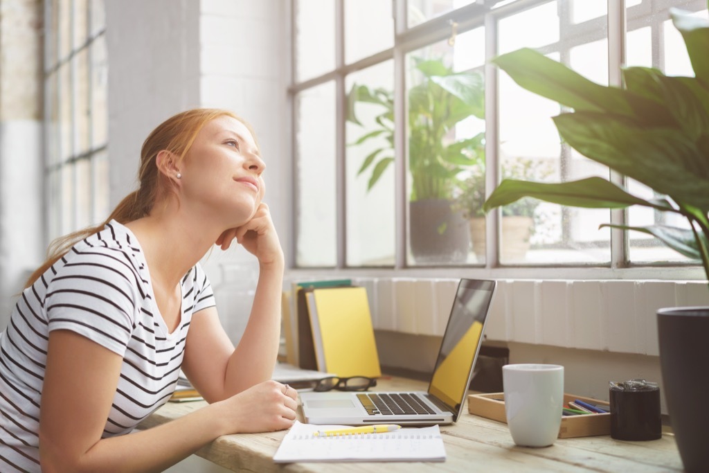 Woman Daydreaming