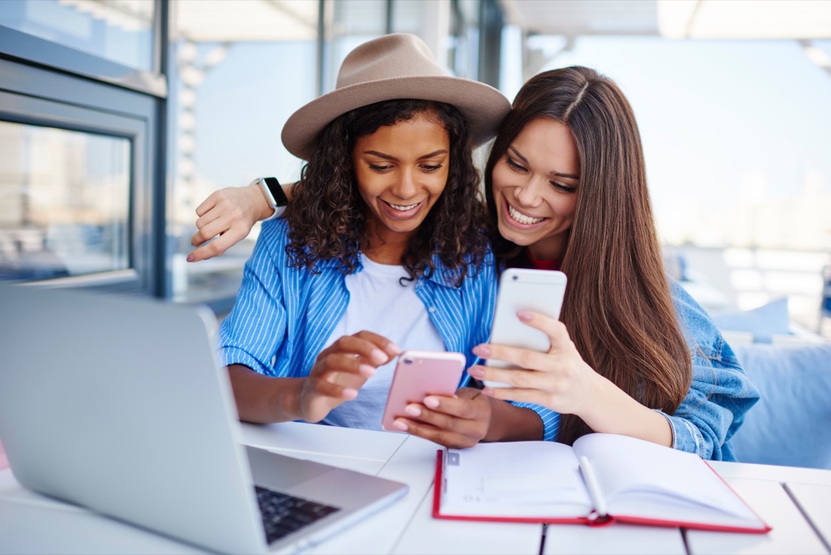 female friends talking and laughing things women do with their friends