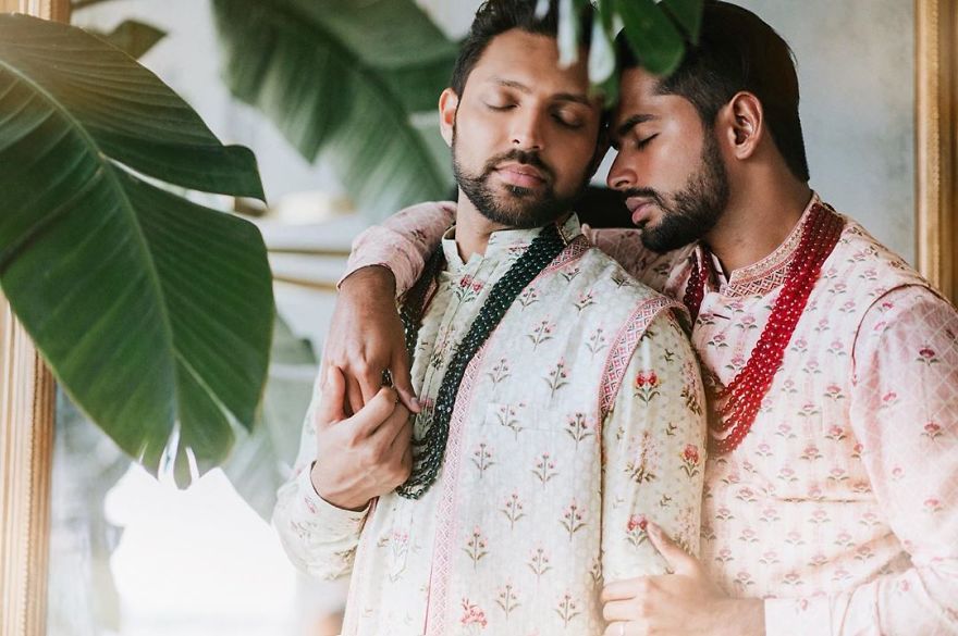 Gay Couple Immortalizes Gorgeous Traditional Indian Wedding #4 | Her Beauty