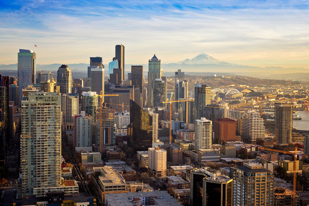 The skyline of Seattle, Washington